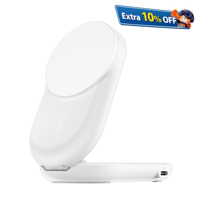 BELKIN Qi2 25W 2合1 充電器