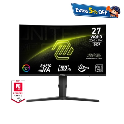 MSI 微星 MAG 275CQRF QD E2 27" Rapid VA 180Hz 量子點曲面 電競顯示屏