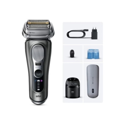 BRAUN 百靈 - Series 9 9675cc PRO+ 乾濕兩用電鬚刨連自動清洗座+無線充電盒