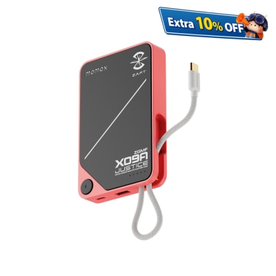 Momax 1-Power X 10000mAh 内置USB-C线移动电源