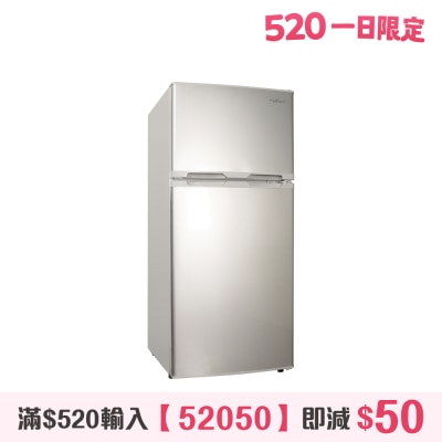 Winot - 122L Slim Fit Invertor 2 - Door Top freezer Refrigerator