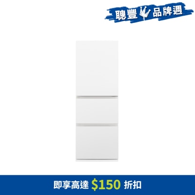 PANASONIC 樂聲牌 326公升ECONAVI智慧節能三門上置式雪櫃 - NRC341H/W3
