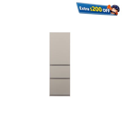 PANASONIC NRC371H/C3 ECONAVI 3-door Refrigerator (Matt Beige)  Fridge