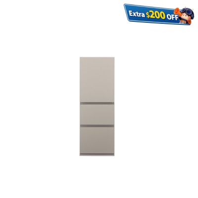 PANASONIC 樂聲牌 ECONAVI智慧節能三門雪櫃 (大象灰) NRC341H/C3 雪櫃