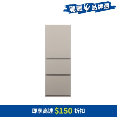 PANASONIC 樂聲牌 - 326公升ECONAVI智慧節能三門上置式雪櫃 - NRC341H/C3