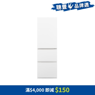 PANASONIC 樂聲牌 - 365公升ECONAVI智慧節能三門下置式雪櫃 - NRC371H/W3