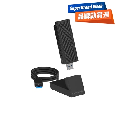 NETGEAR - Nighthawk A9000 Tri-band BE6500 WiFi 7 USB 3.0 Adapter