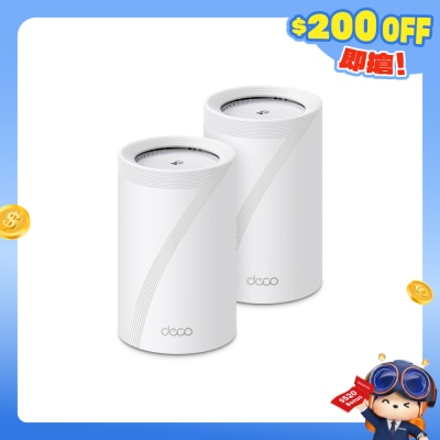 TP-Link - Deco BE68 BE14000 三頻 Wi-Fi 7 Mesh套裝 (2件裝)