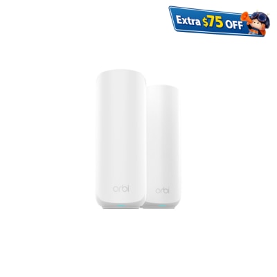 NETGEAR Orbi RBE372 Dual-band BE3600 Mesh WiFi 7 System (2-pack)