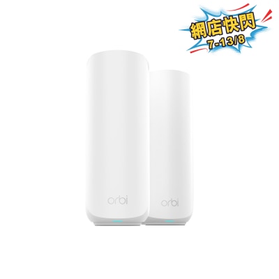 NETGEAR - Orbi RBE372 Dual-band BE3600 Mesh WiFi 7 System (2-pack)