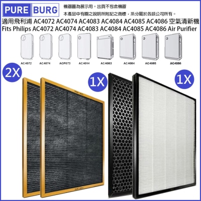 Pureburg 淨博 AC4074 代用HEPA活性碳濾網 AC4072 AC4074 AC4083 AC4084 AC4085 AC4086