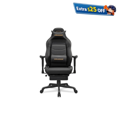 Cougar EXPLORE NEO Leather Gaming Chair (with Retractable Footrest)