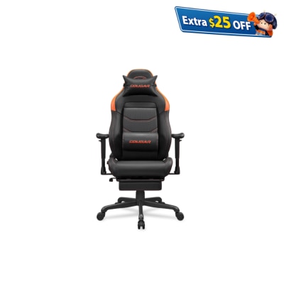 Cougar EXPLORE NEO Leather Gaming Chair (with Retractable Footrest)