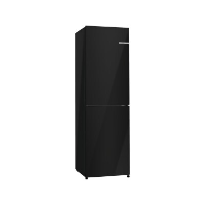 BOSCH KGN27NBDAG NoFrost fridge-freezer with freezer at bottom (Black) Left Door Fridge