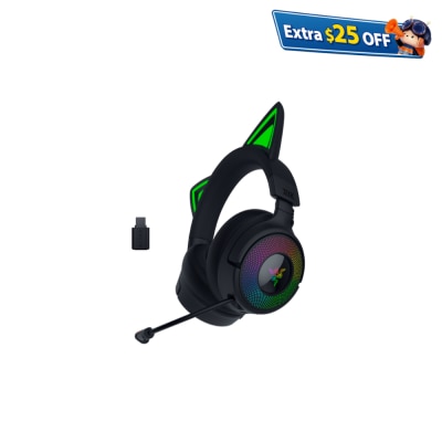 Razer 雷蛇 Kraken Kitty V3 Pro 无线 RGB 猫咪电竞耳麦