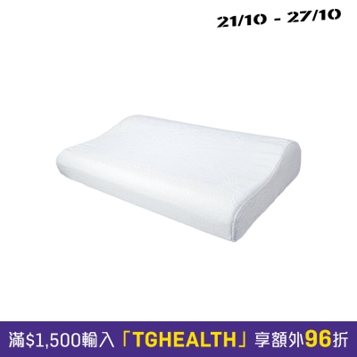 AIDAPT Cooling Gel Comfort Memory Foam Contour Pillow with Removable Soft Velvet Cover image