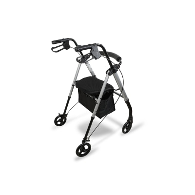 AIDAPT Lightweight Four Wheeled Rollator - 6" Wheels
