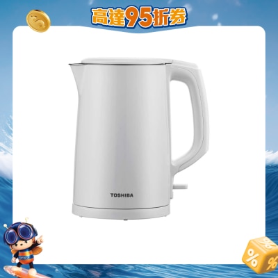 TOSHIBA 東芝 - KT-14DHUHK(W)  - 1.4公升無線雙層電熱水壺 電水壺