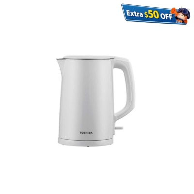 TOSHIBA KT-14DHUHK(W) - 1.4L Cordless Double Wall Electric Kettle Kettle