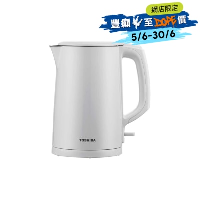 TOSHIBA 東芝 - KT-14DHUHK(W)  - 1.4公升無線雙層電熱水壺 電水壺