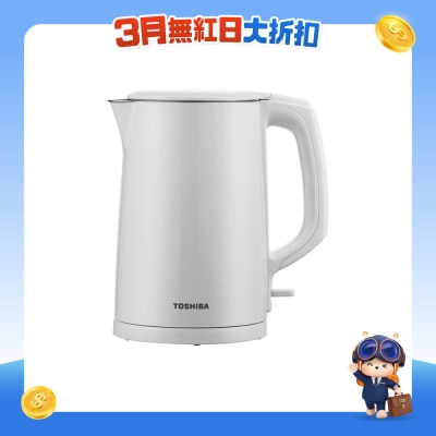 TOSHIBA 东芝 - KT-14DHUHK(W)  - 1.4公升无线双层电热水壶 电水壶