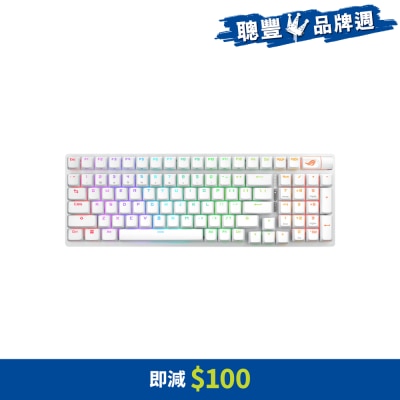 ASUS 華碩 ROG Strix Scope II 96 Wireless 無線鍵盤 - NX Storm軸