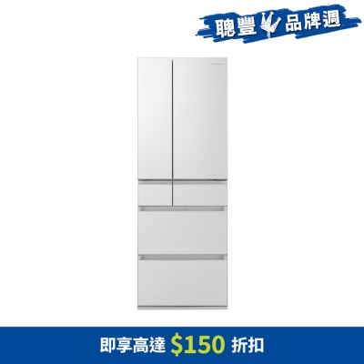 PANASONIC 樂聲牌 ECONAVI智慧節能六門廚櫃底嵌入式雪櫃 - NRF507HXWA