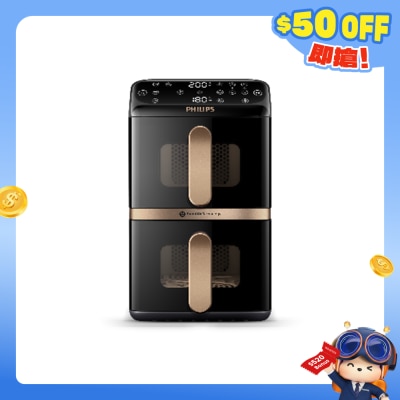 PHILIPS 飞利浦 - NA462/79 双层可透视健康空气炸锅 (10L)