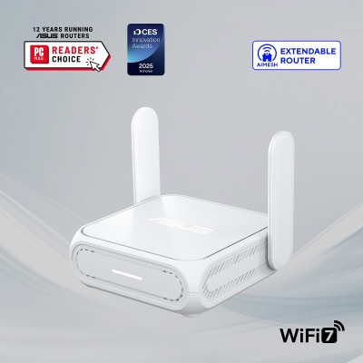 ASUS RT-BE58 Go Dual-band WiFi 7 (802.11be) Travel Router