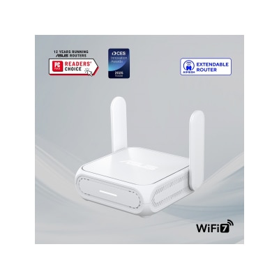 ASUS 華碩 RT-BE58 Go 雙頻 WiFi 7 (802.11be) 旅行路由器