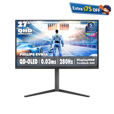 PHILIPS 飞利浦 EVNIA QD-OLED 27M2N6500P 27" 2K QHD 280Hz 电竞显示器