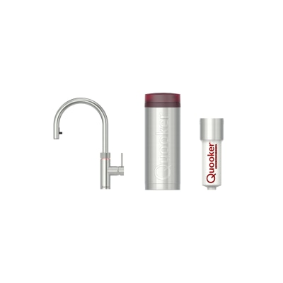 Quooker 3XCHR&CWF,Flex Tap (Polished Chrome) with PRO3 and Cold Water Filter