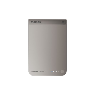 Momax - IP163Q22L 1-Power S.Pass2 10000mAh qi2.2半固態磁吸流動電源