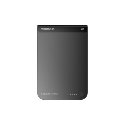 Momax - IP163Q22D 1-Power S.Pass2 10000mAh qi2.2半固態磁吸流動電源