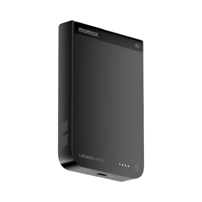 Momax IP163Q22D 1-Power S.Pass2 10000mAh qi2.2 Semi-Solid-State Magnetic Wireless Battery Pack