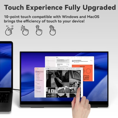EHOMEWEI D6 Air 17.3" Portable Touch Monitor