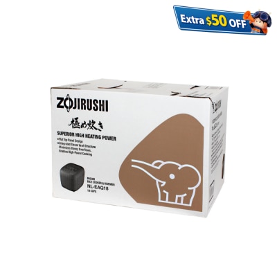 ZOJIRUSHI NL-EAQ18-BA 1.8L Fuzzy Logic Electric Micom Rice Cooker