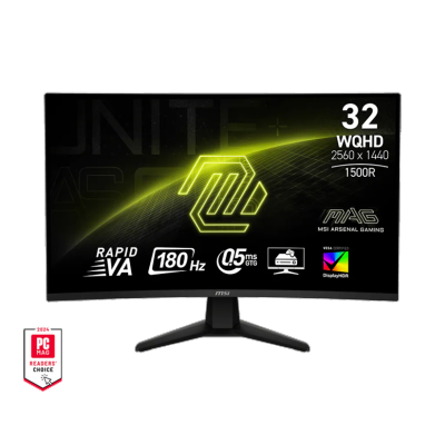 MSI 微星 MAG 32CQ6F 32" QHD 180Hz 曲面 电竞显示屏