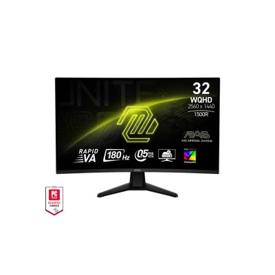 MSI 微星 MAG 32CQ6F 32" QHD 180Hz 曲面 电竞显示屏