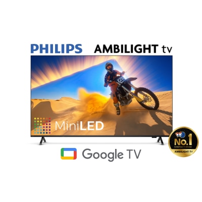 PHILIPS 飞利浦 65PML9109 144Hz 4K QD-Mini LED 沉浸式 AMBILIGHT幻变环迴灯光 LED 液晶体电视