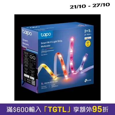 TP Link Tapo L930 10 Smart Wi Fi Light Strip, Multicolor, 10M image