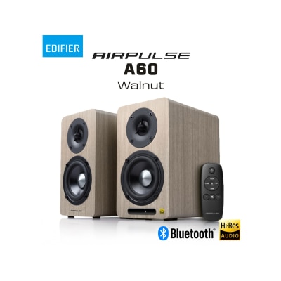 EDIFIER AirPulse A60 (WALNUT) Desktop Hi-Fi Speaker