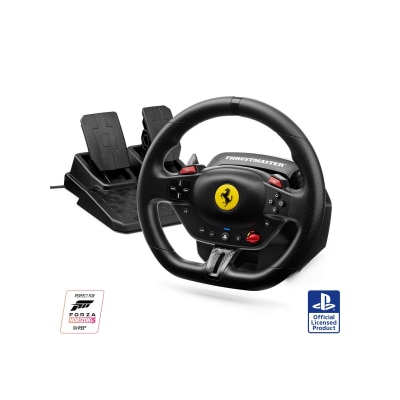 THRUSTMASTER T98 Ferrari 296 GTB 賽車方向盤套裝 ((支援PS5/PS4/PC)
