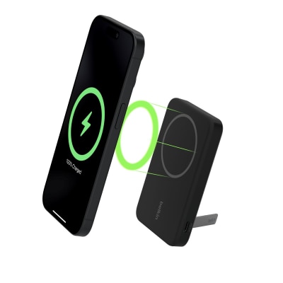 BELKIN 贝尔金 - BoostCharge Pro 磁吸无线行动电源 (Qi2 / 15W / 5K / 内置支架)