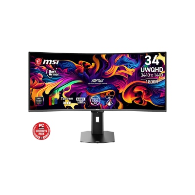 MSI 微星 - MPG 341CQR X36 34" UWQHD 360Hz QD-OLED 电竞显示屏