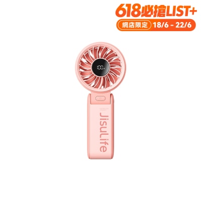 JISULIFE - Life7 3-in-1 Foldable Handheld Fan