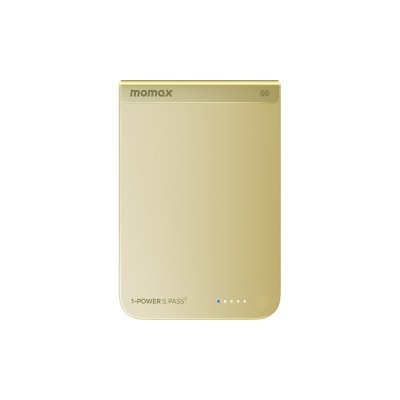 Momax - IP163Q22Y 1-Power S.Pass2 10000mAh qi2.2 Semi-Solid-State Magnetic Wireless Battery Pack
