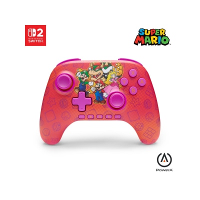 PowerA - Nintendo Switch 2 Officially Licensed Advantage Wireless Controller - Mario and Friends (NSGP0548-01)