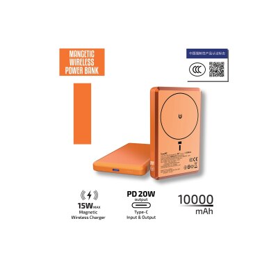 inno3C - [CCC QR Code][ CCC 3C Cert.] M7 Ultra Slim Magnetic Wireless Power Bank 10000mAh Power Bank