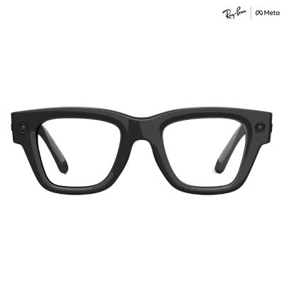 Ray-Ban - Meta Display 智能眼镜 - 大 / 亮黑色 内附 Size 2 手环